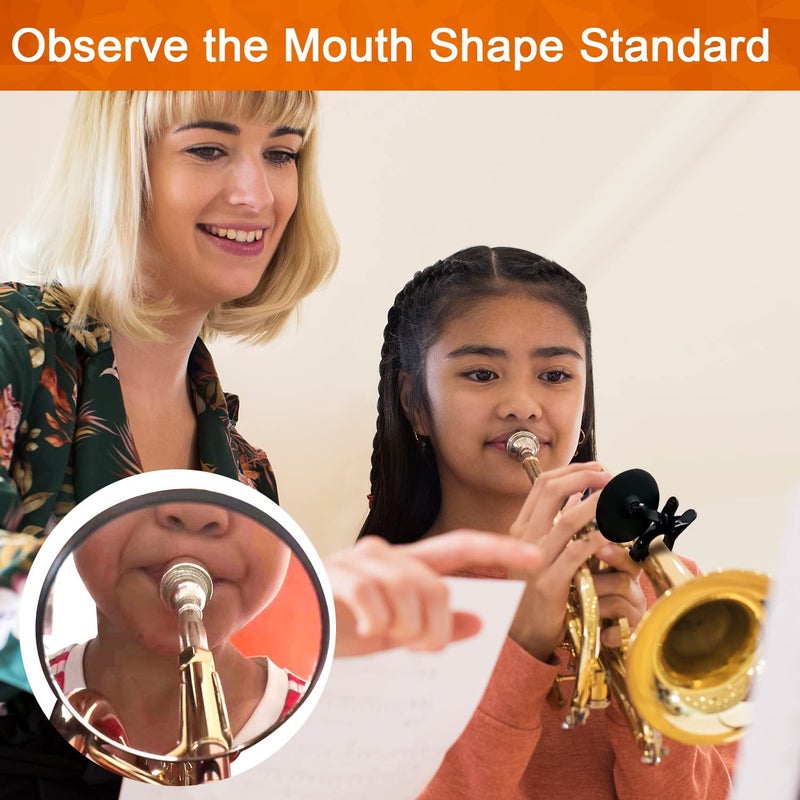 PAMPET MirTra Small Embouchure Training Device Mirror For All Brass Instruments Adapted Trumpet,Trombone,French Horn,Euphonium,Baritone Horn,Tuba,Pocket Trumpet,Bugle,Cornet, Flugelhorn,Mellophone etc - Image 3